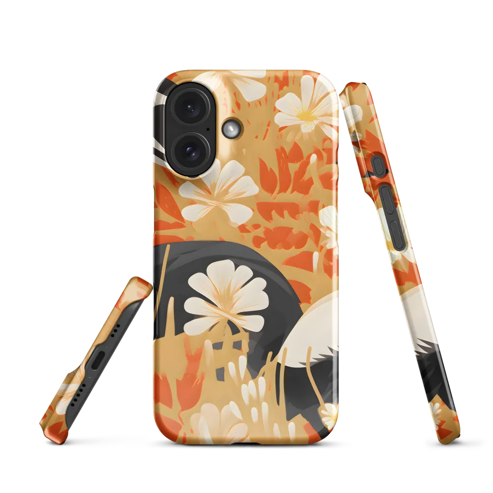 Whimsical Badgers in Bloom | Phone Case |  16 | Snap Case | Glossy