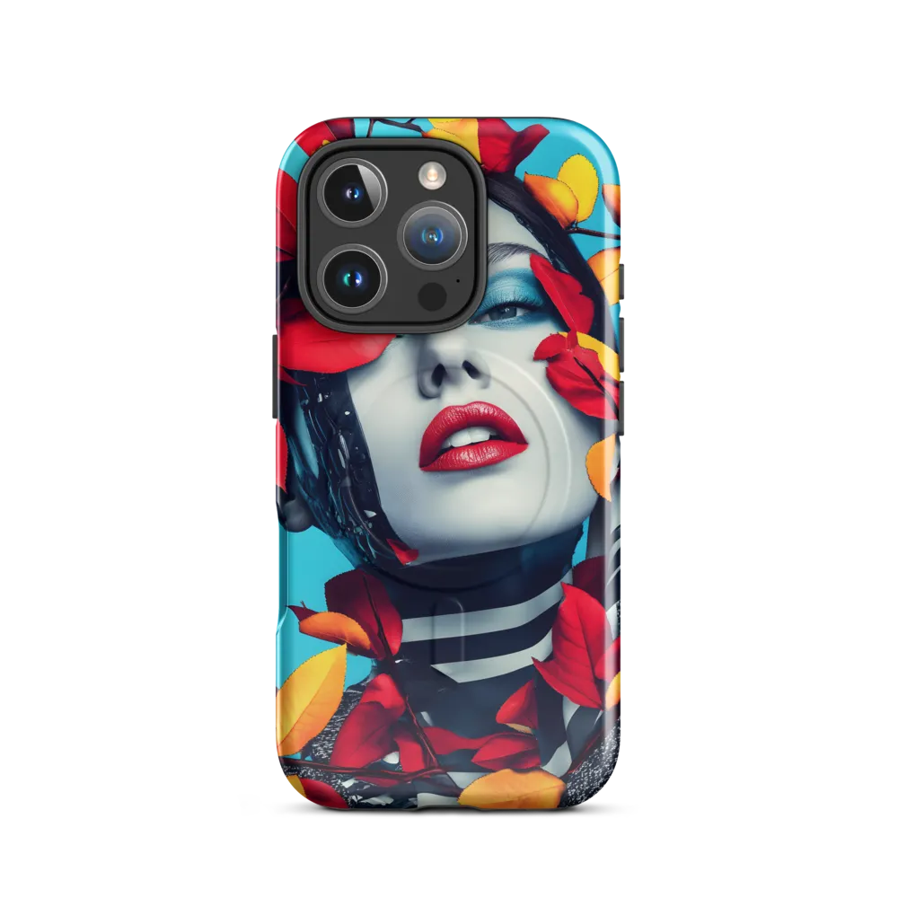 Futuristic Fusion: Nature Meets Technology | Phone Case |  16 Pro | MagSafe® Tough Case | Glossy