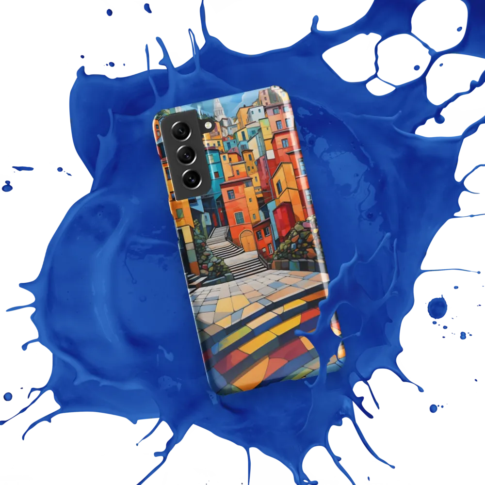 Vibrant Village: A Cubist Journey