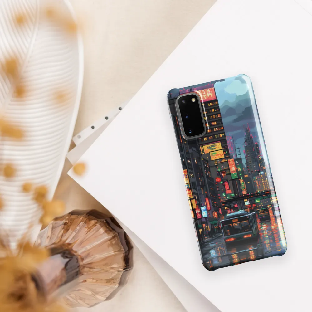 Neon Dreams: A Pixelated Urban Night
