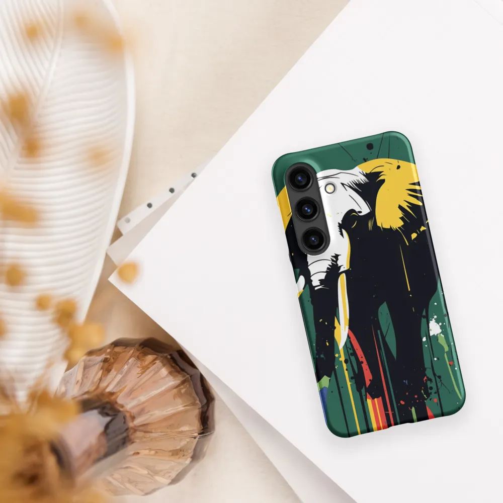 Majestic Minimalism: The Colorful Elephant