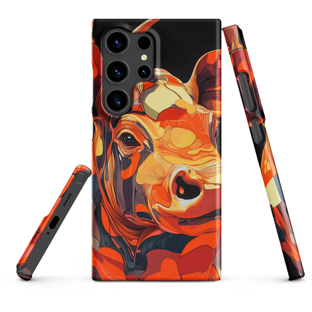 Modern Serenade: The Vibrant Cow