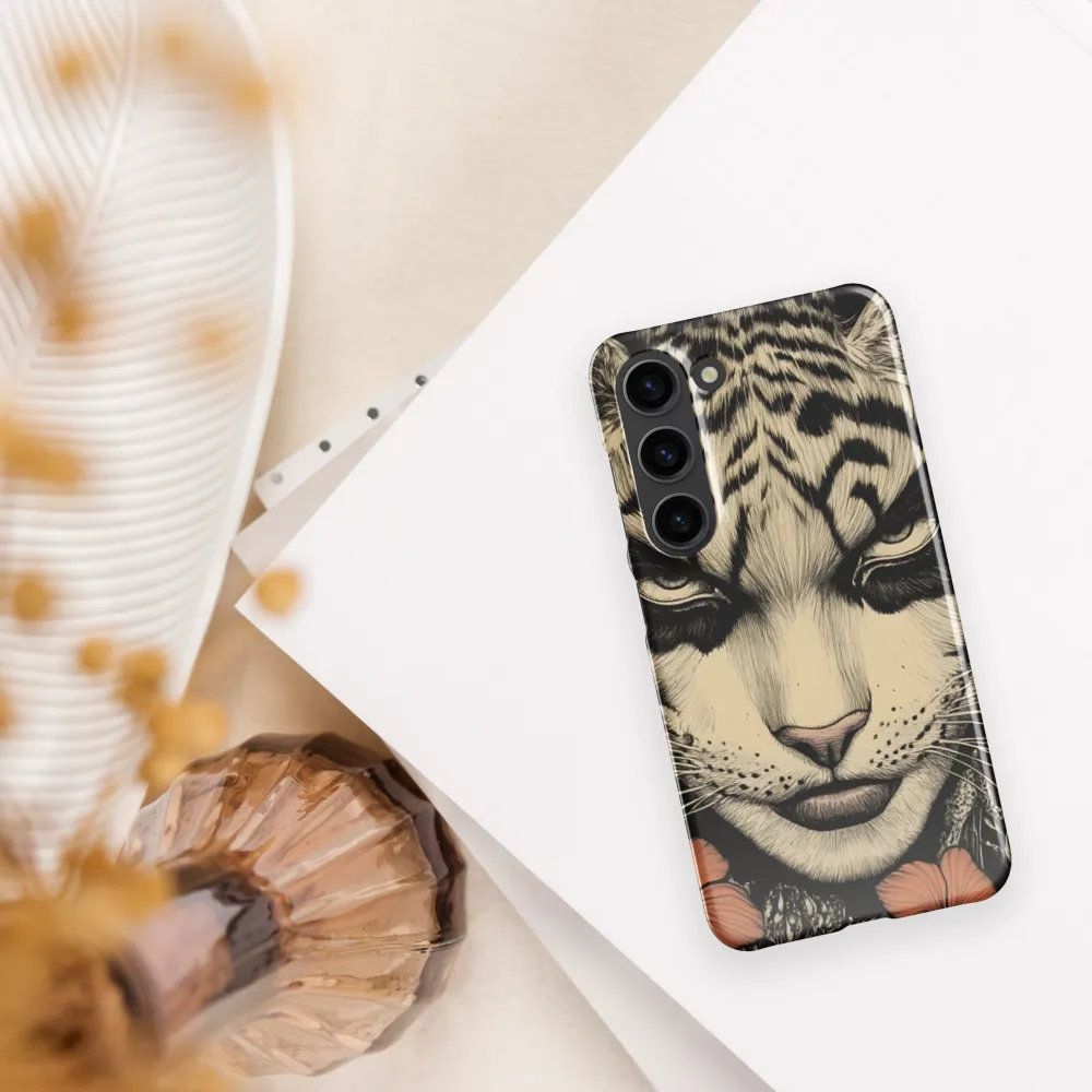 Feline Majesty: The Human-Leopard Connection | Phone Case |  S23 | Snap Case | Glossy