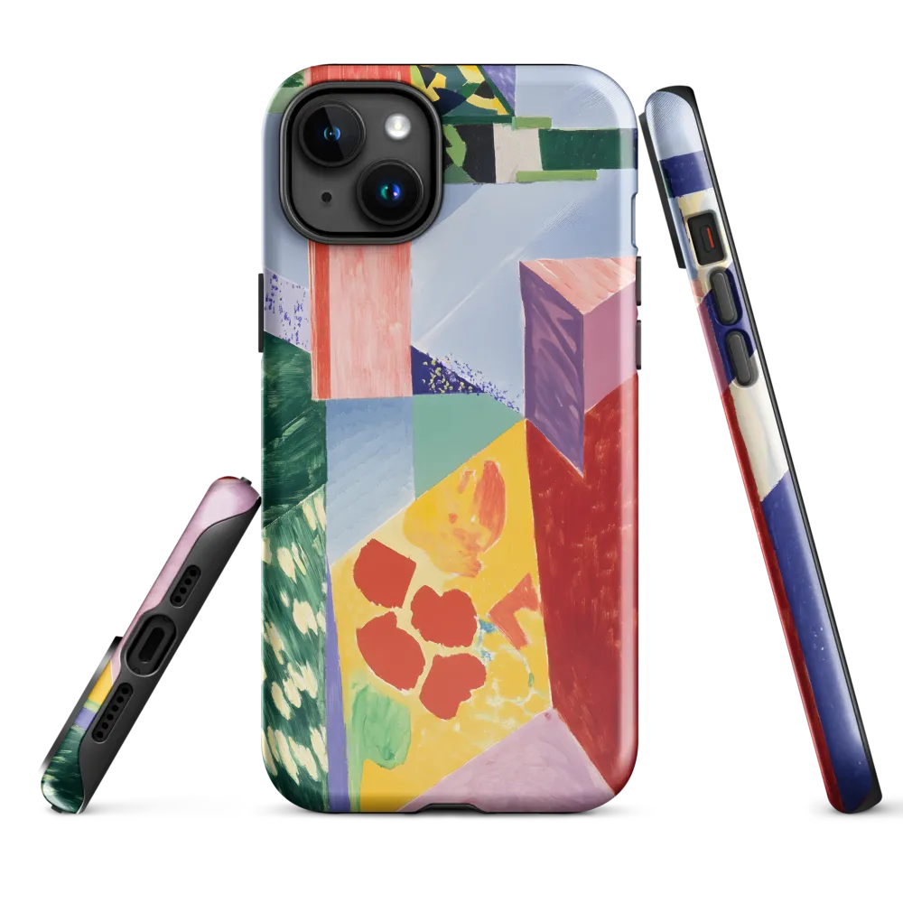 Interplay of Geometry and Color | Phone Case |  15 Plus | Tough Case | Glossy
