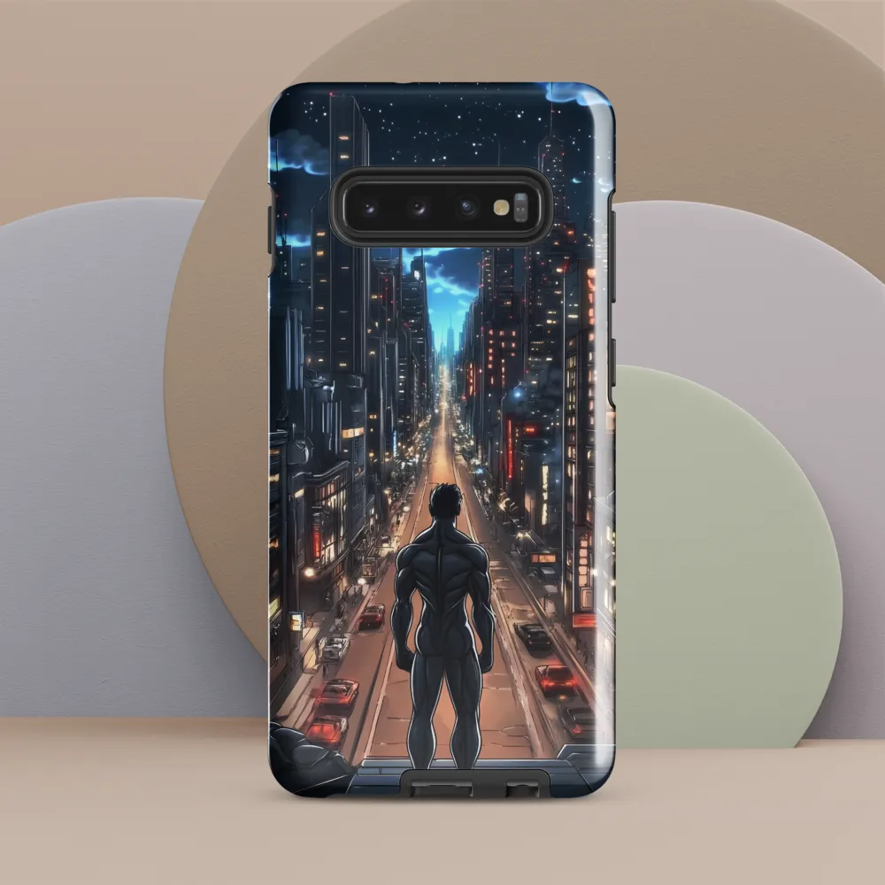 Urban Vigilance: A Hero's Watch | Phone Case |  S10 Plus | Tough Case | Glossy