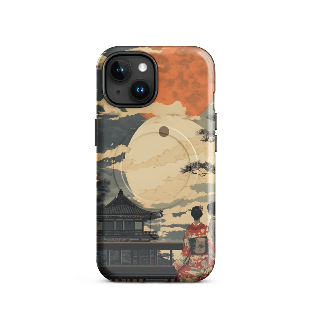 Under the Embrace of the Moon | Phone Case |  15 | MagSafe® Tough Case | Glossy