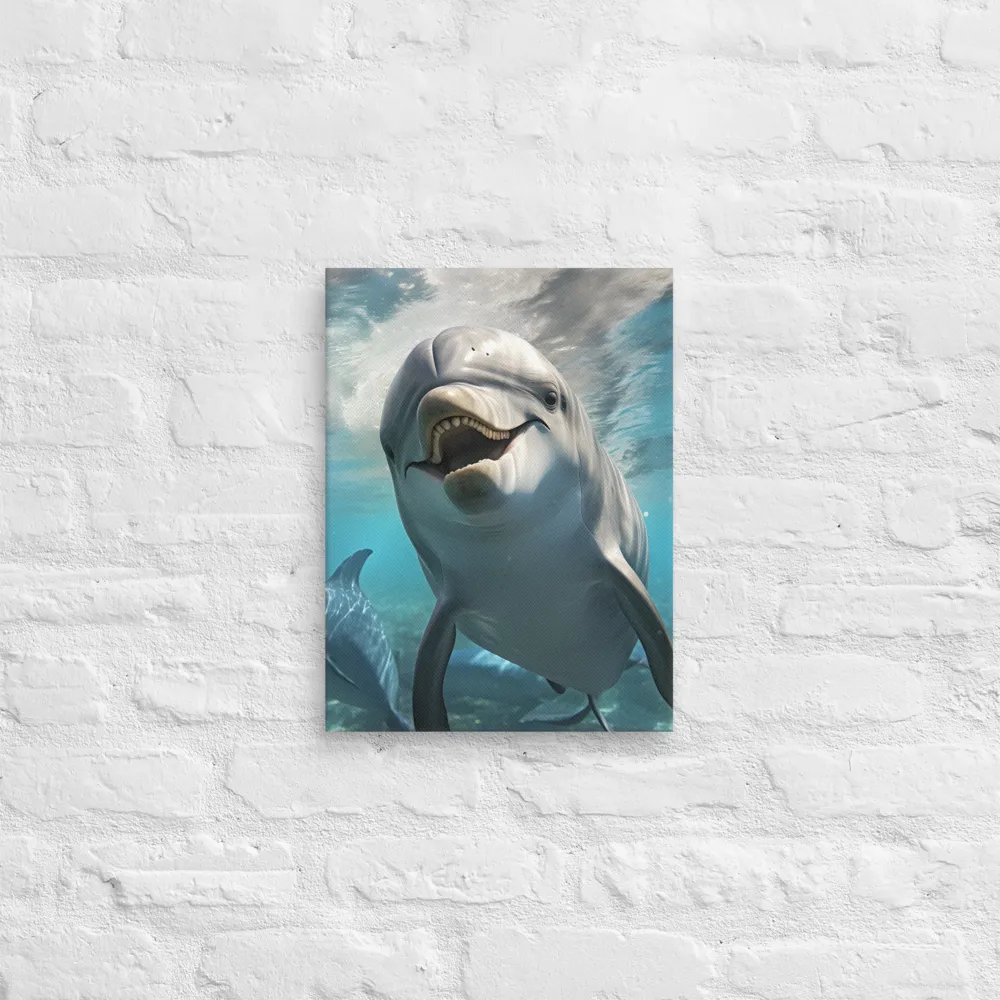 Beneath the Waves: A Dolphin's Dance