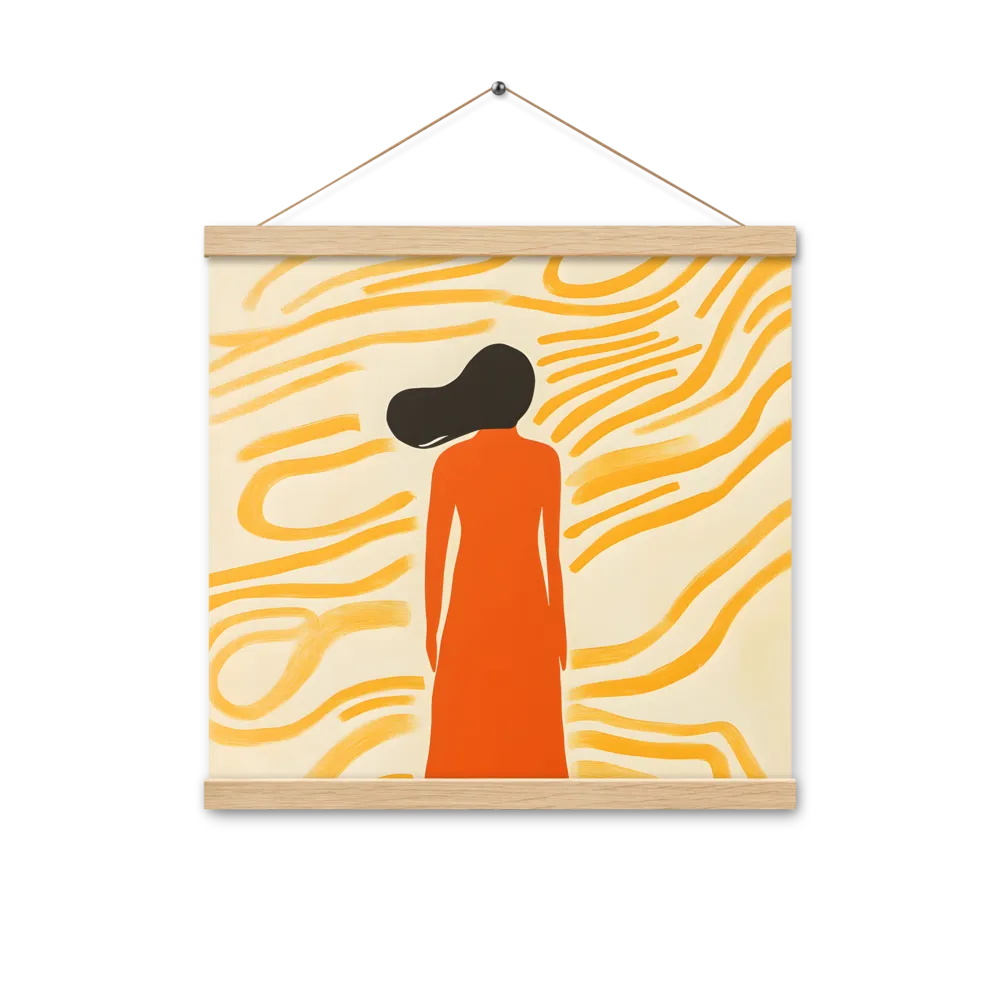 Connection to Serenity | Poster With Oak Wood Hanger | 16″×16″