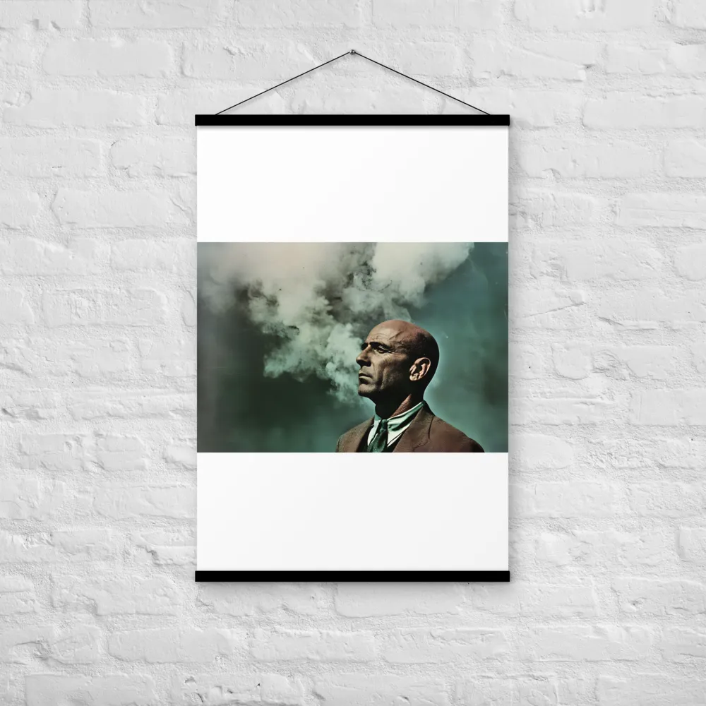 Clouded Thoughts | Poster With Black Wood Hanger | 24″×36″