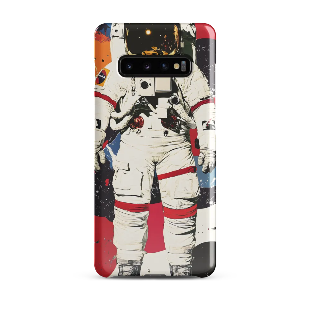 Cosmic Encounter: The Astronaut's Journey | Phone Case |  S10 Plus | Snap Case | Glossy