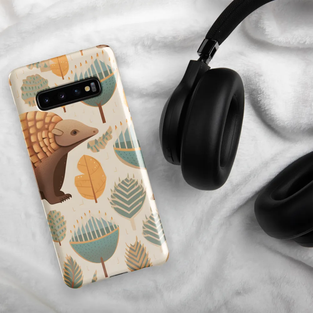 Pangolins in a Whimsical Habitat | Phone Case |  S10 Plus | Snap Case | Glossy