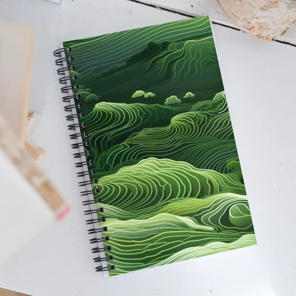 Whispers of Green Hills | Spiral Notebook