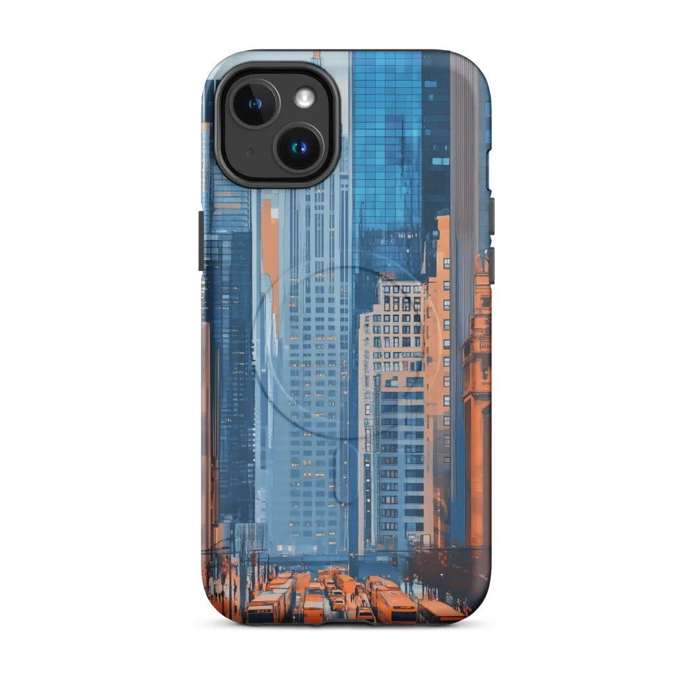 Urban Symphony in Blue and Orange