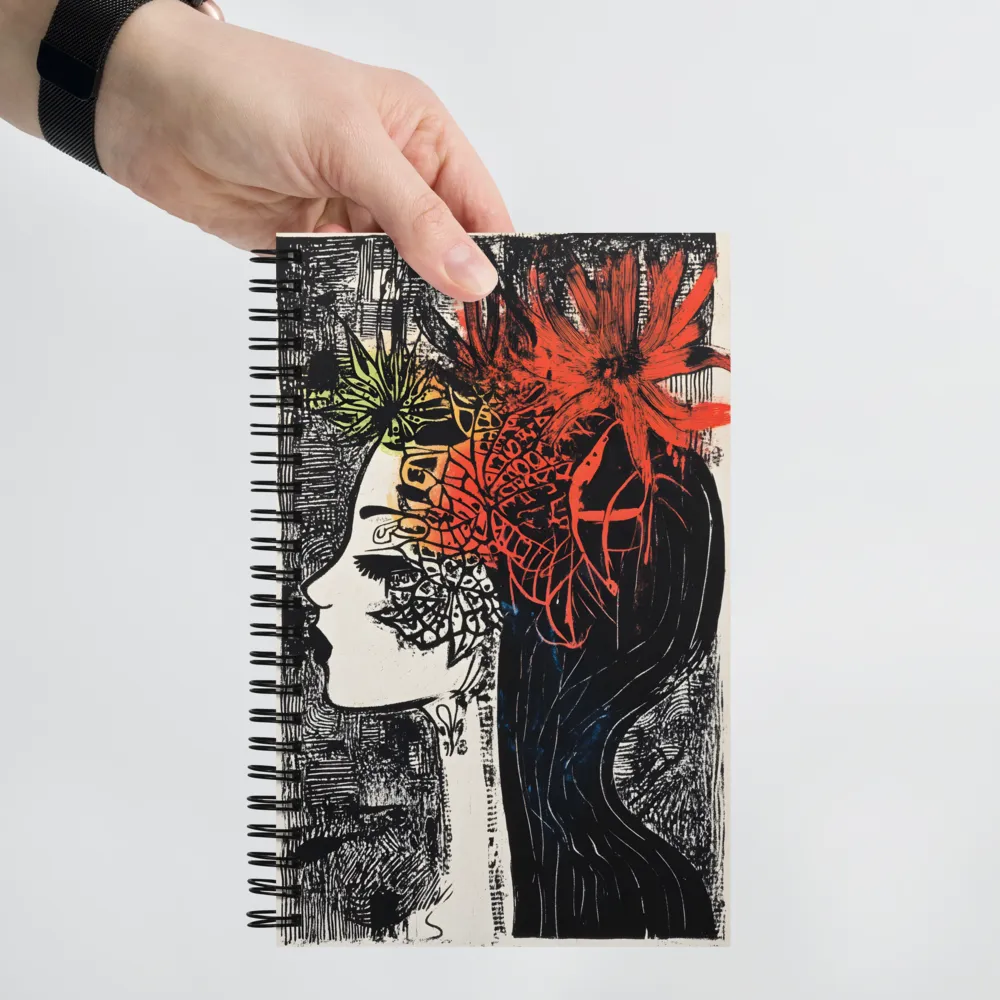 Harmonious Flora: A Portrait of Nature | Spiral Notebook