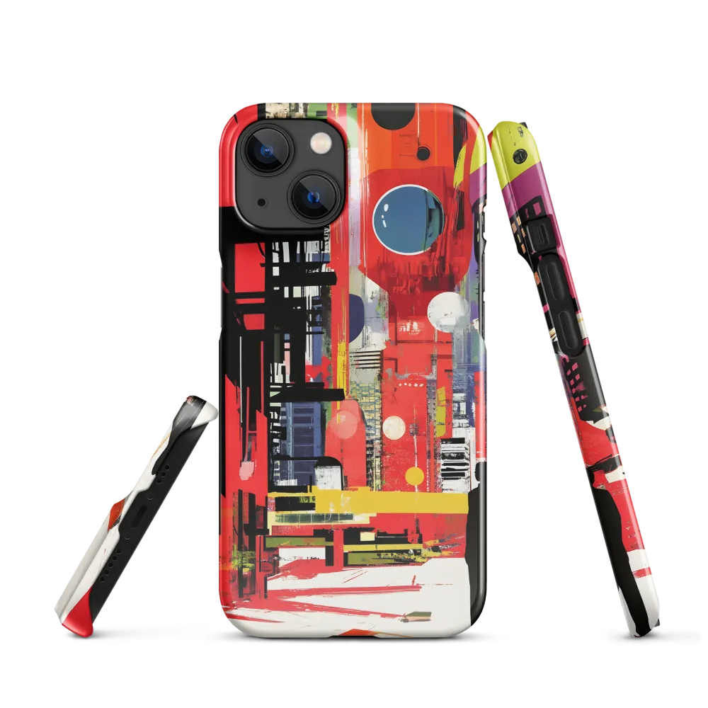 Urban Echoes: A Futuristic Reverie | Phone Case |  14 | Snap Case | Glossy