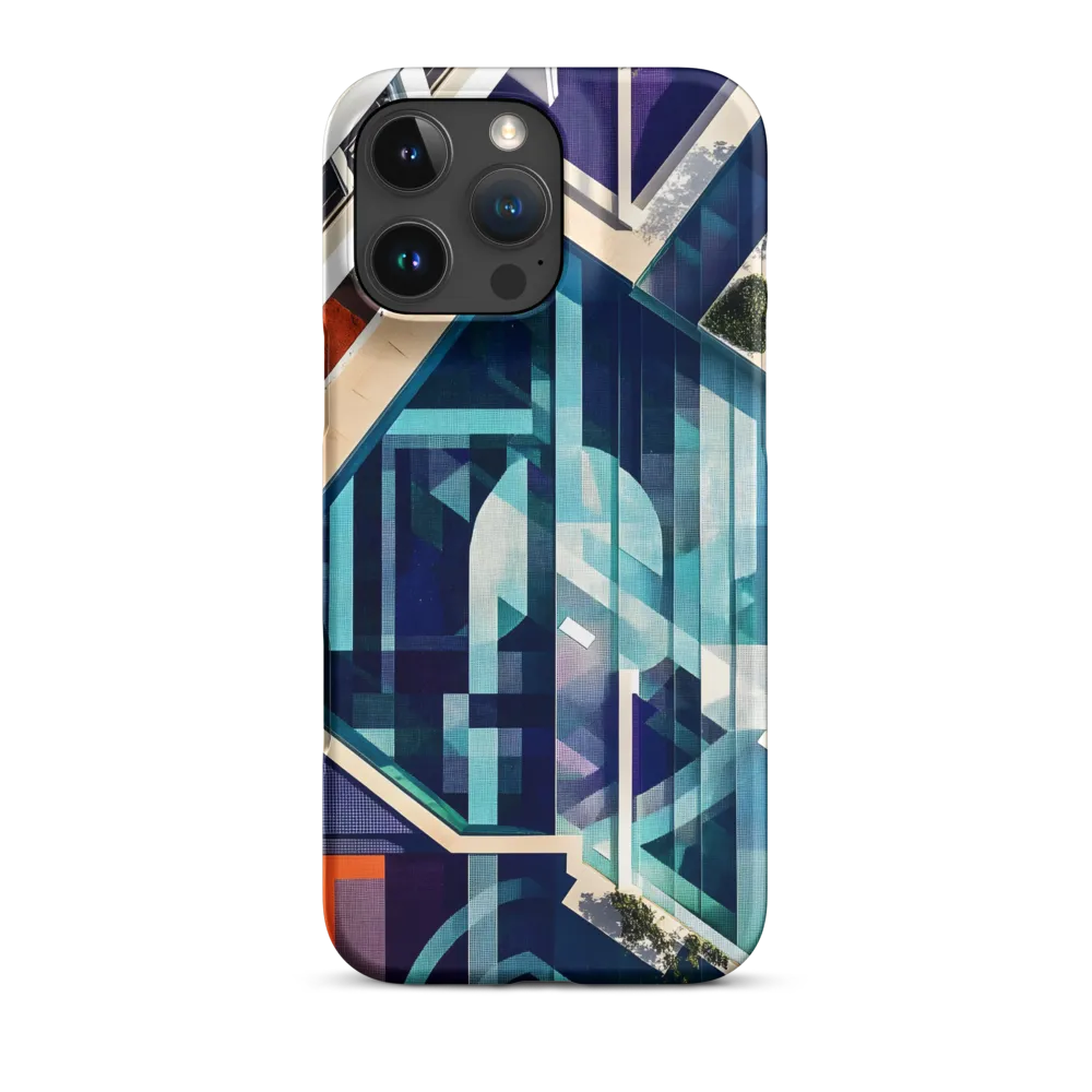 Aerial Harmony: The Geometry of Water | Phone Case |  16 Pro Max | Snap Case | Matte