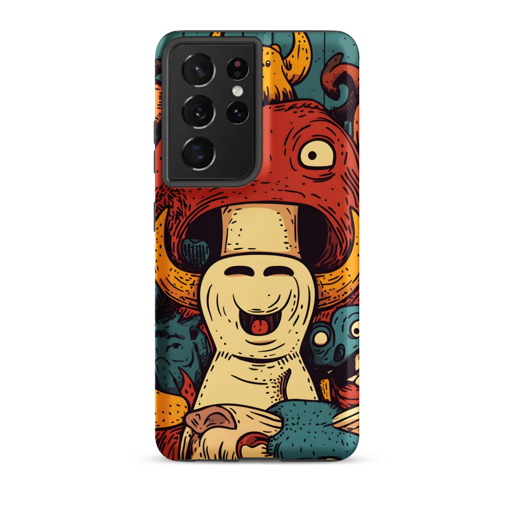 Whimsical Gathering of Creatures | Phone Case |  S21 Ultra | Tough Case | Matte