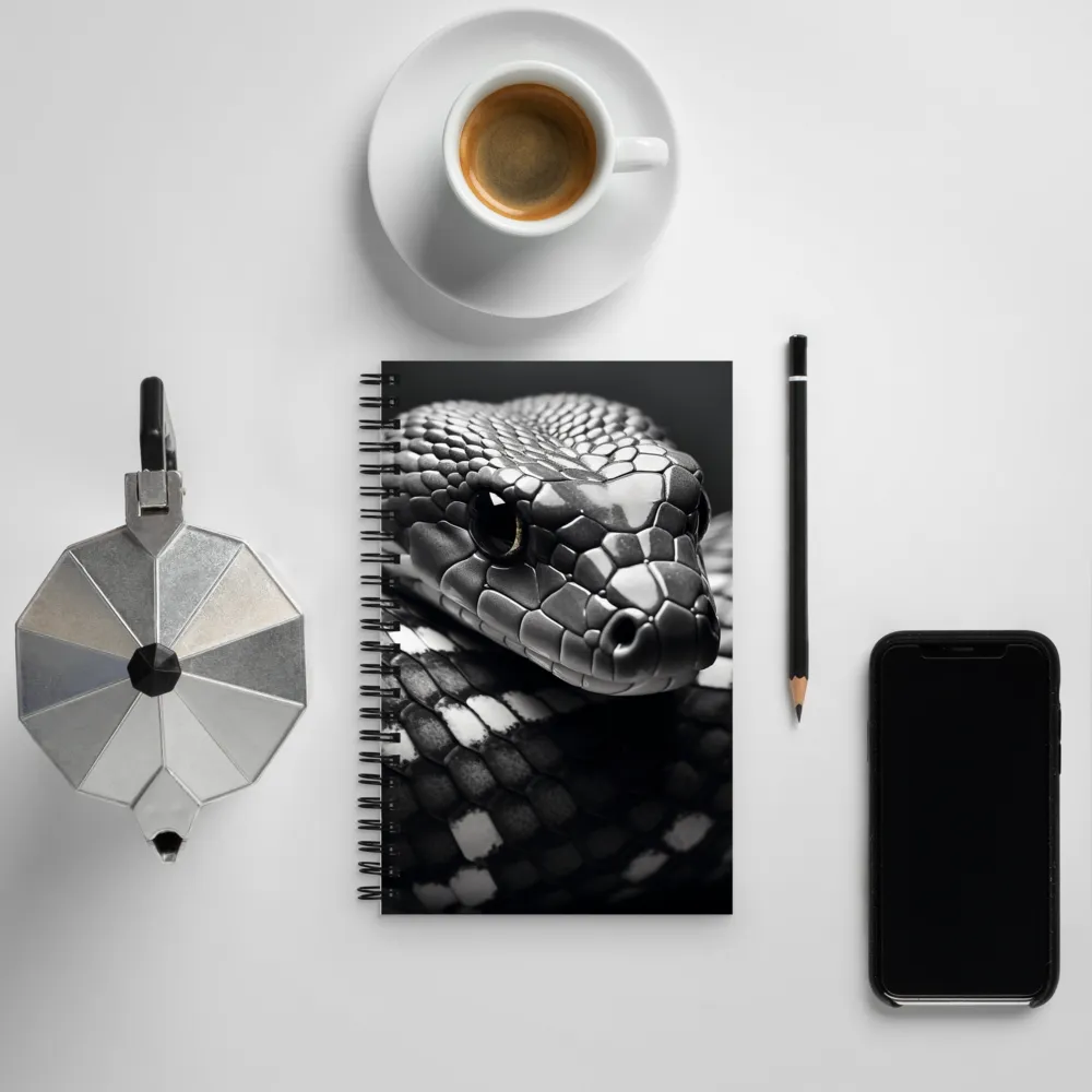 Enigmatic Elegance of the Serpent | Spiral Notebook