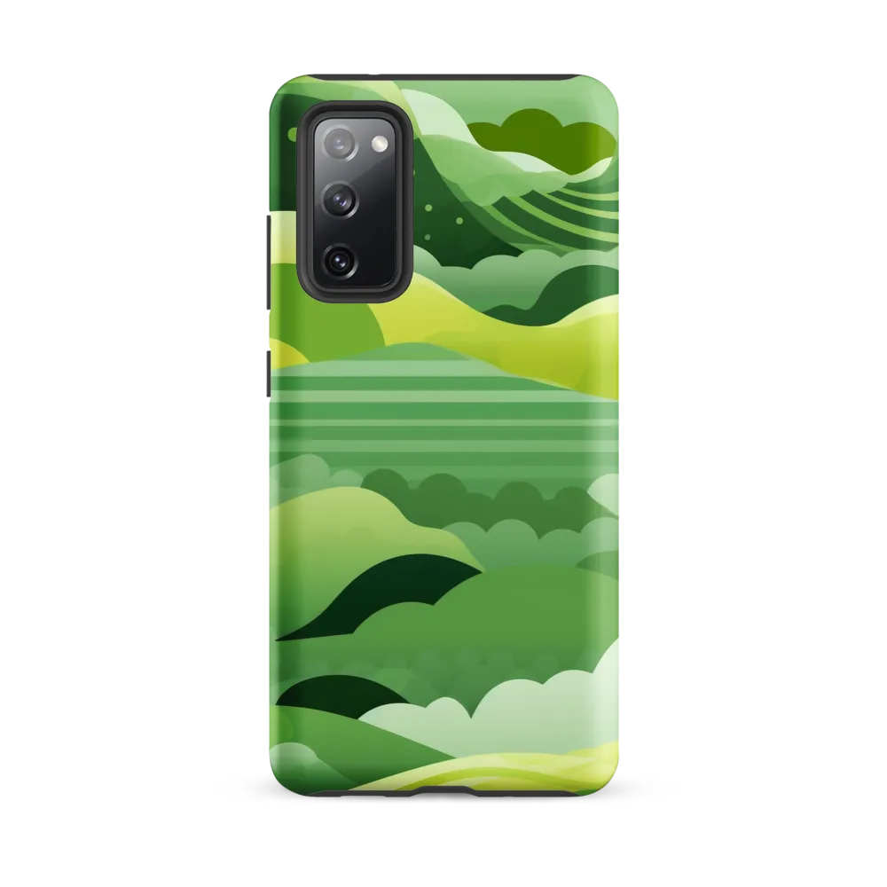 Tranquility in Green Waves