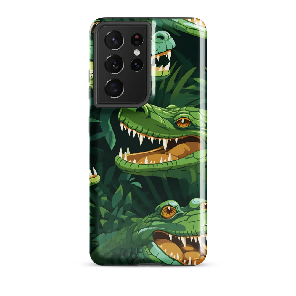 Fierce Crocodilian Medley | Phone Case |  S21 Ultra | Tough Case | Glossy