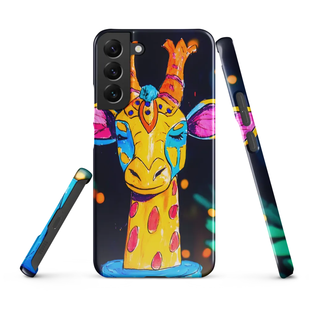 Whimsical Giraffe in Vibrant Colors