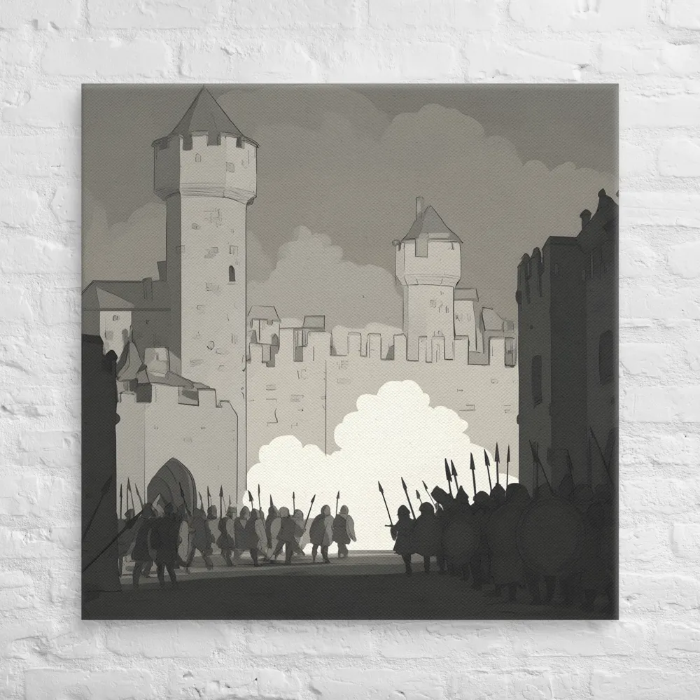 March of Valor: A Medieval Assembly | Art Print