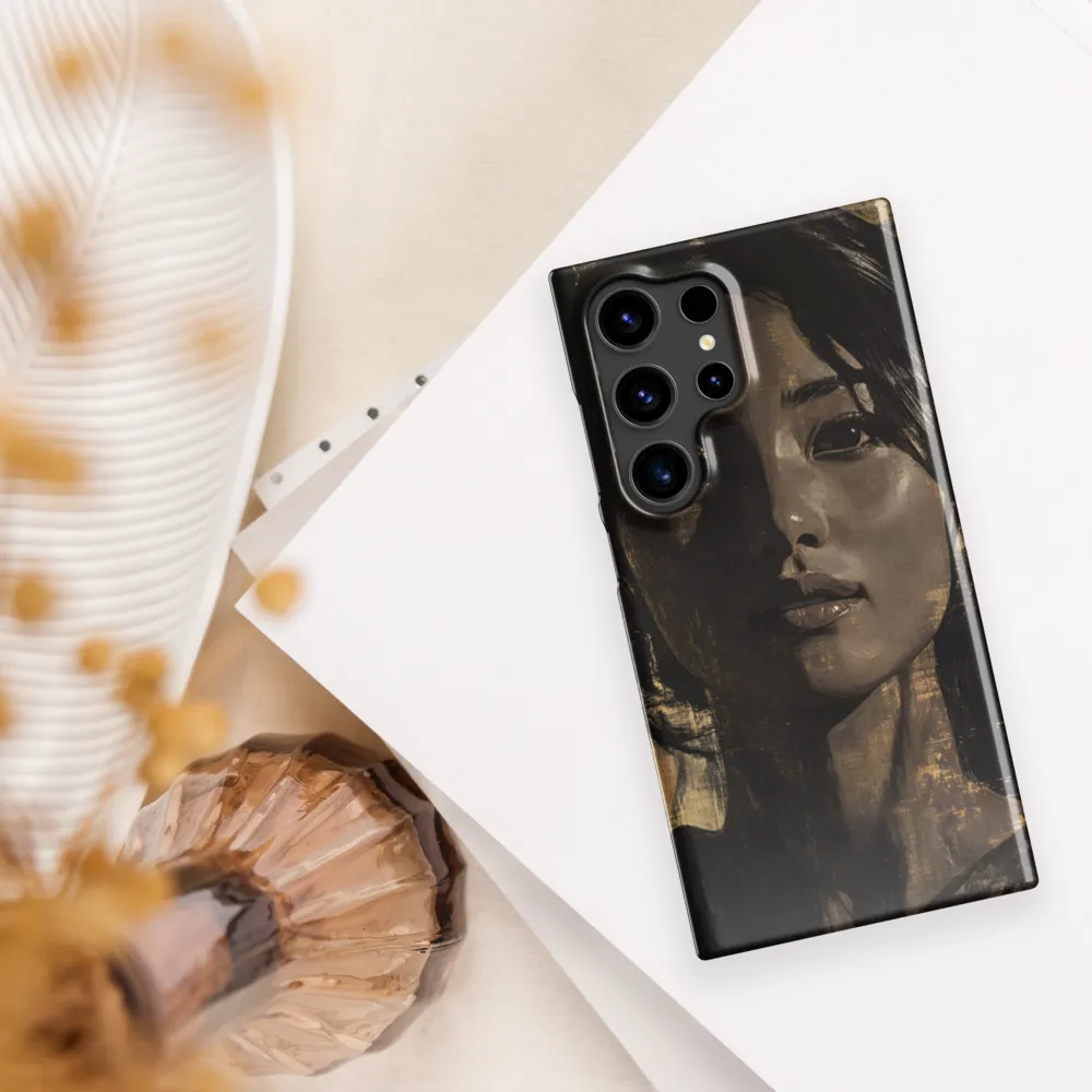 Golden Gaze: A Contemporary Portrait