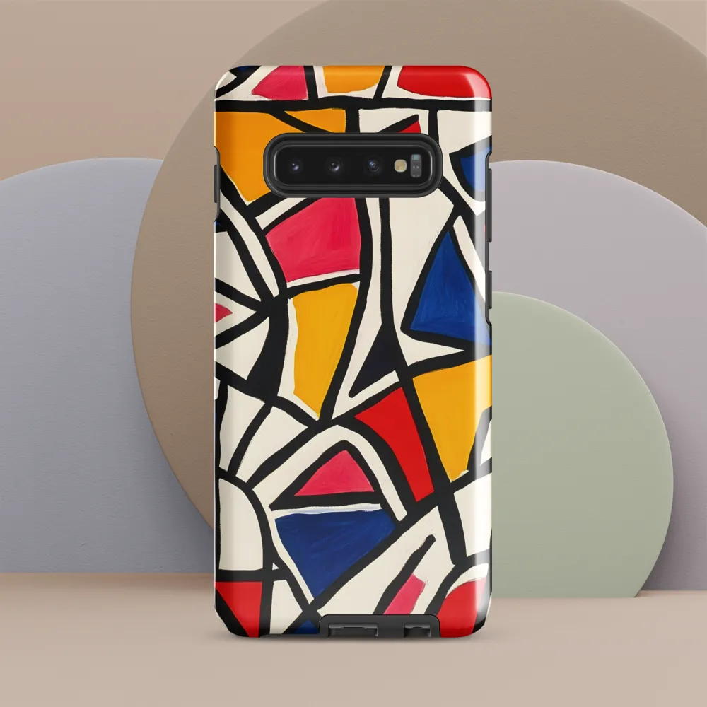 Vibrant Geometric Harmony | Phone Case |  S10 Plus | Tough Case | Glossy