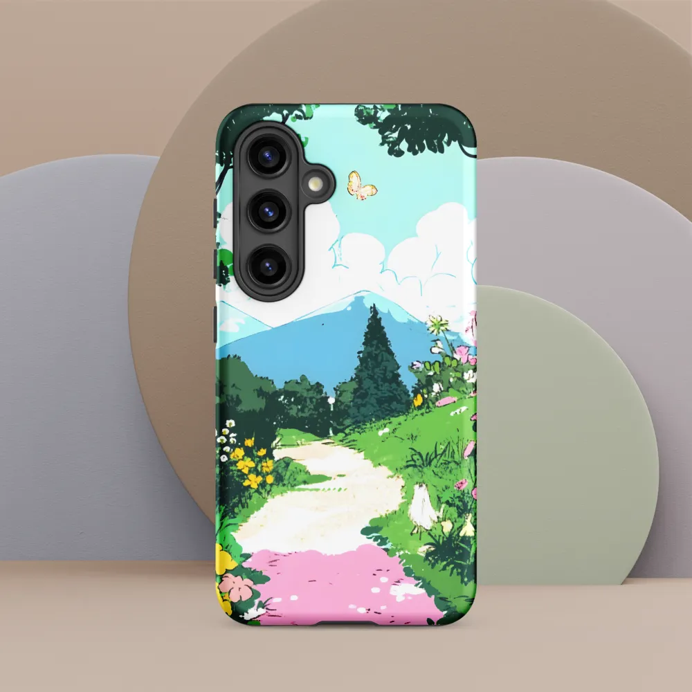 A Serene Journey Through Nature | Phone Case |  S24 | Tough Case | Matte