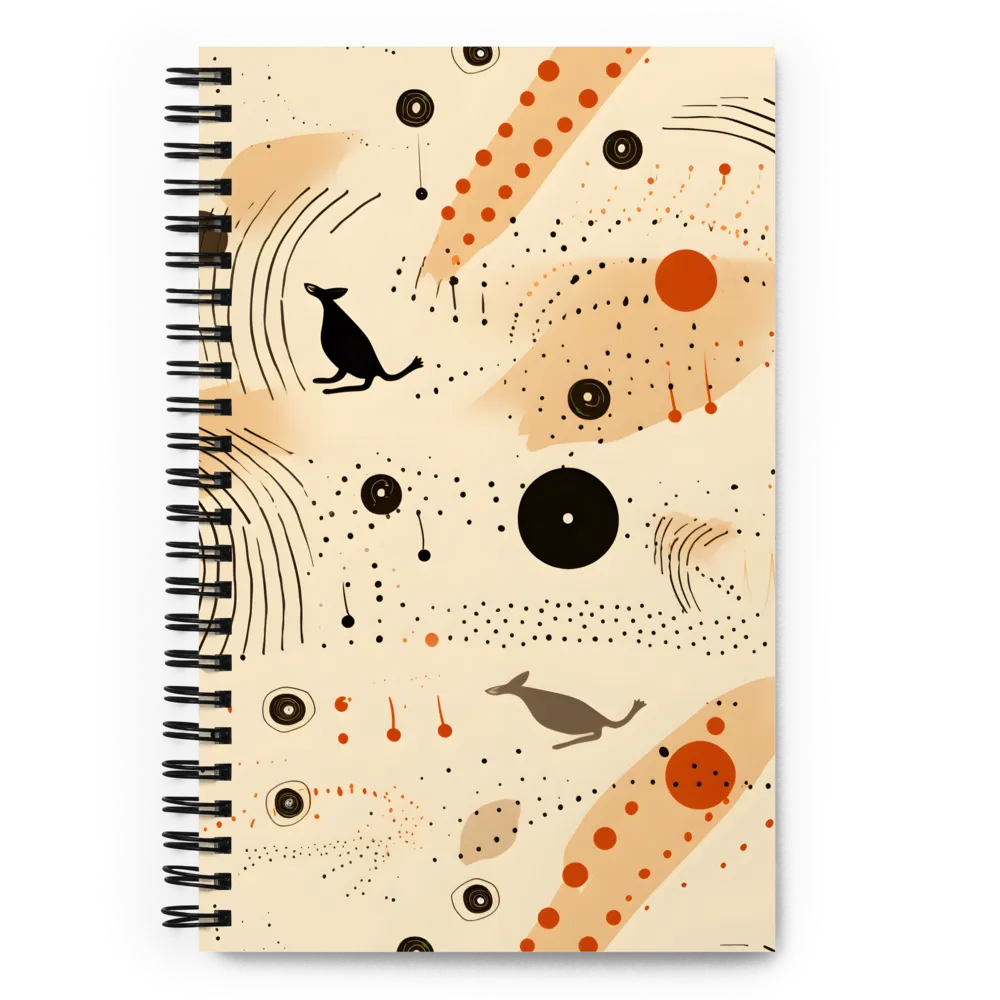 Playful Patterns in Earth Tones | Spiral Notebook