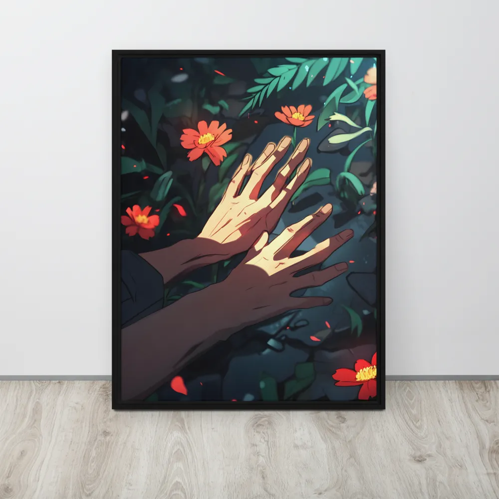Whispers of Nature | Canvas with Black Frame | 24″×32″