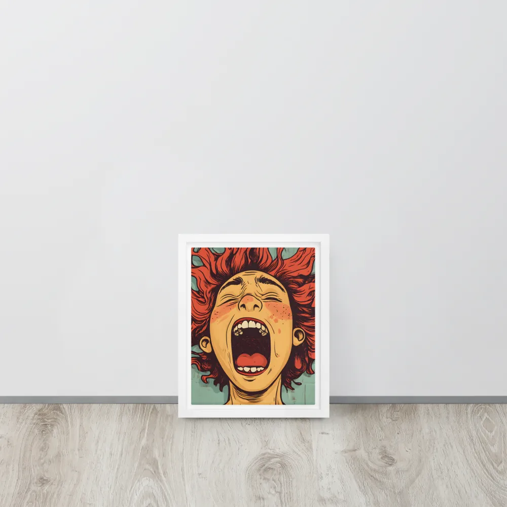 Fury Unleashed | Canvas with White Frame | 8″×10″