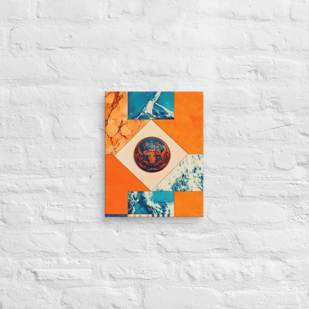 Harmonious Encounters: Abstract Geometry | Canvas | 11″×14″