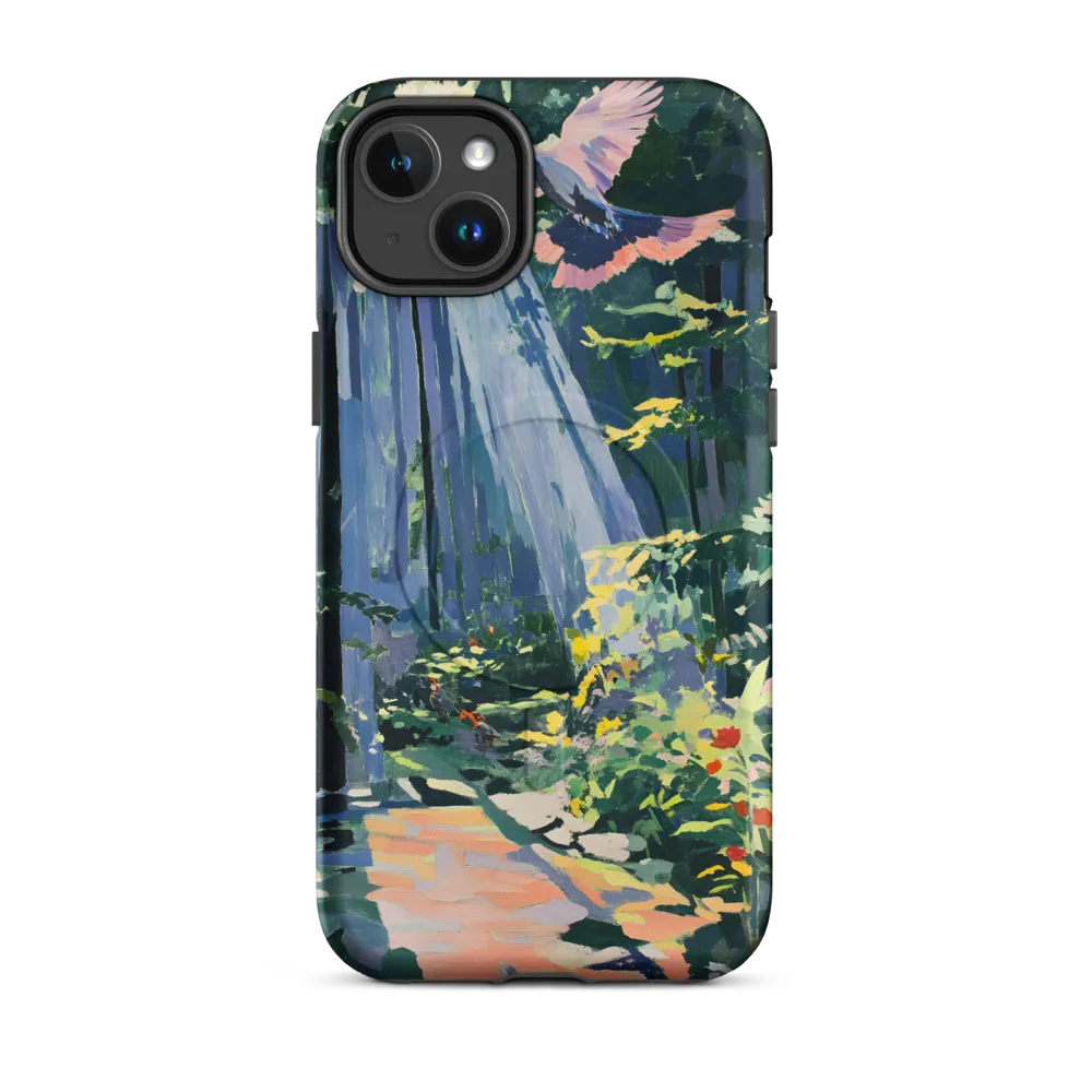 Flight of Light: A Serene Forest | Phone Case |  14 Plus | MagSafe® Tough Case | Matte
