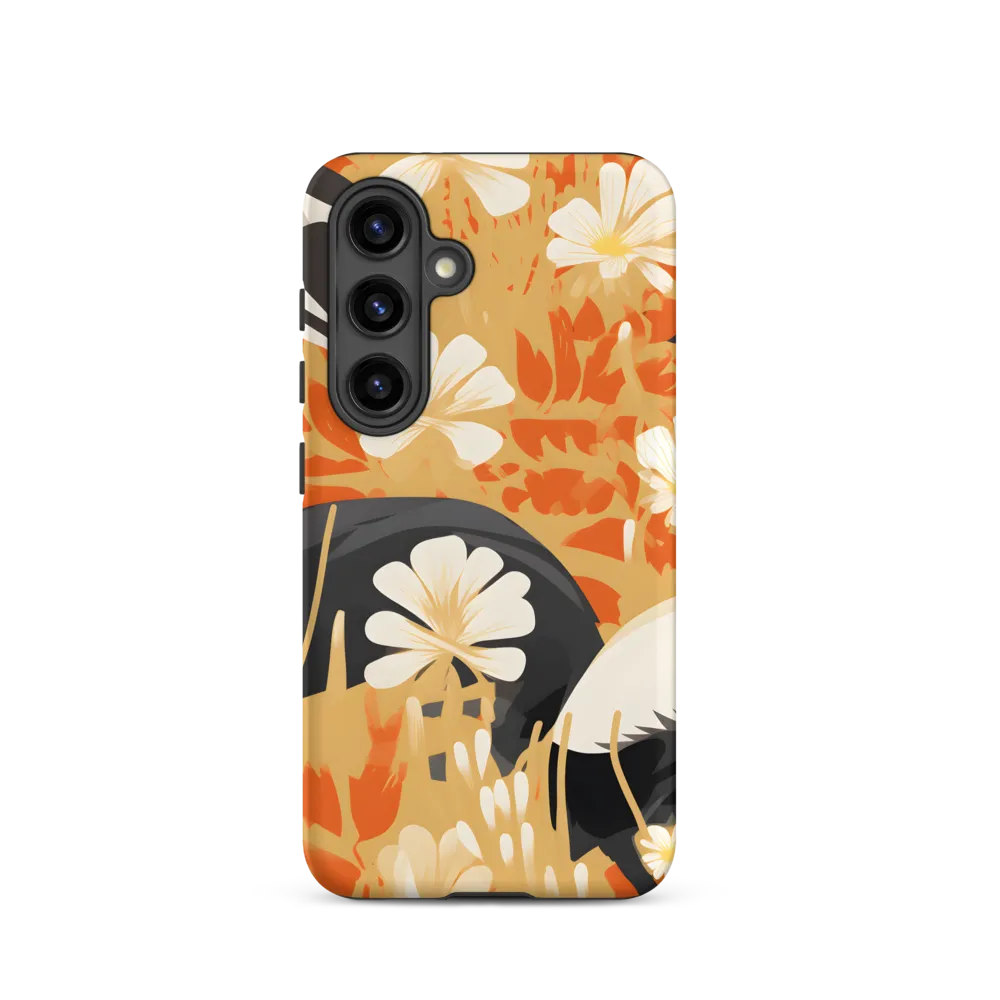 Whimsical Badgers in Bloom