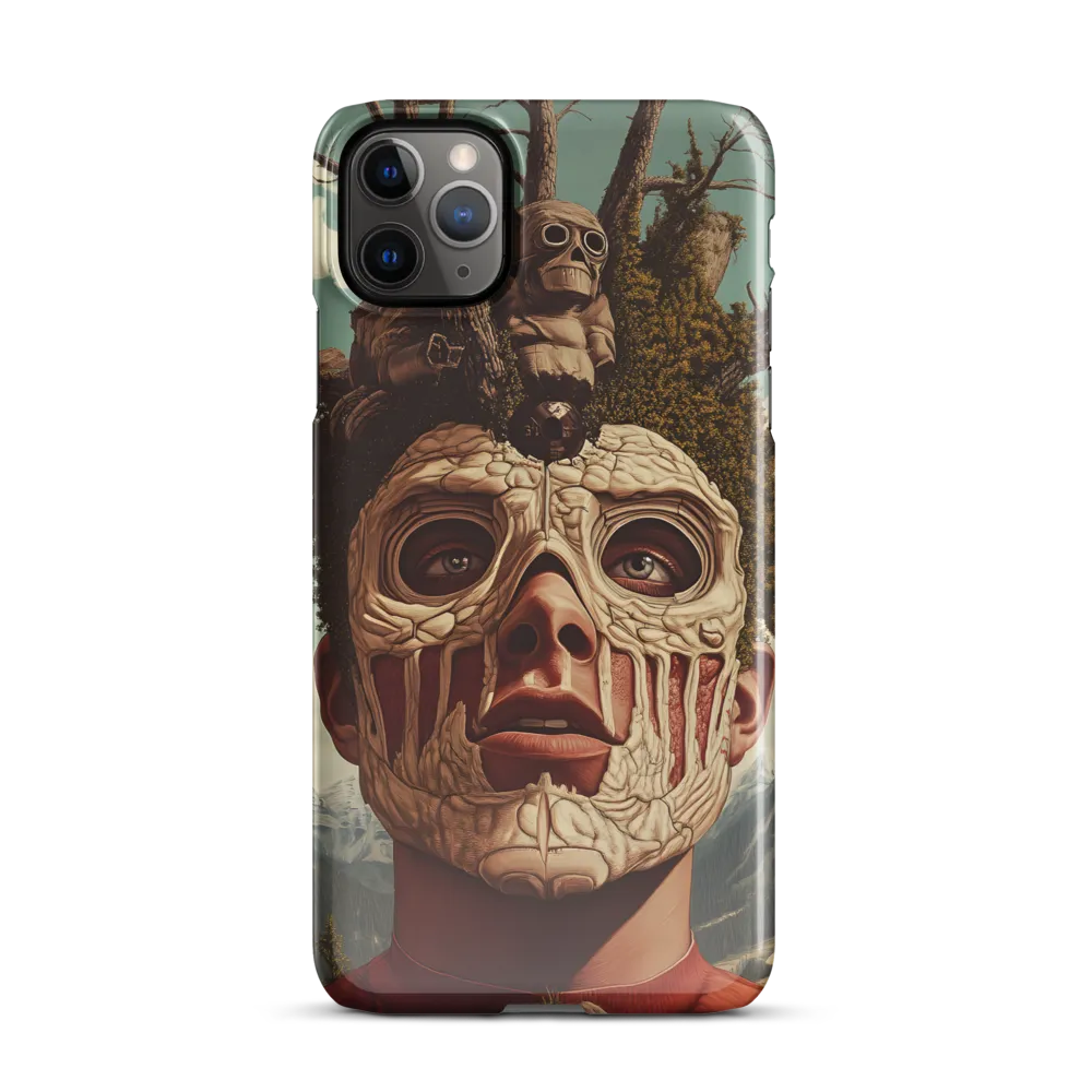 Nature's Mask: A Surreal Exploration | Phone Case |  11 Pro Max | Snap Case | Glossy