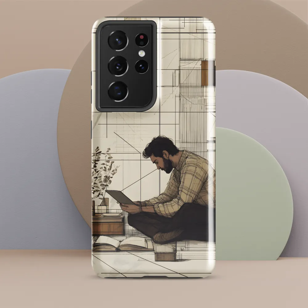 Quiet Reflections in Line | Phone Case |  S21 Ultra | Tough Case | Glossy