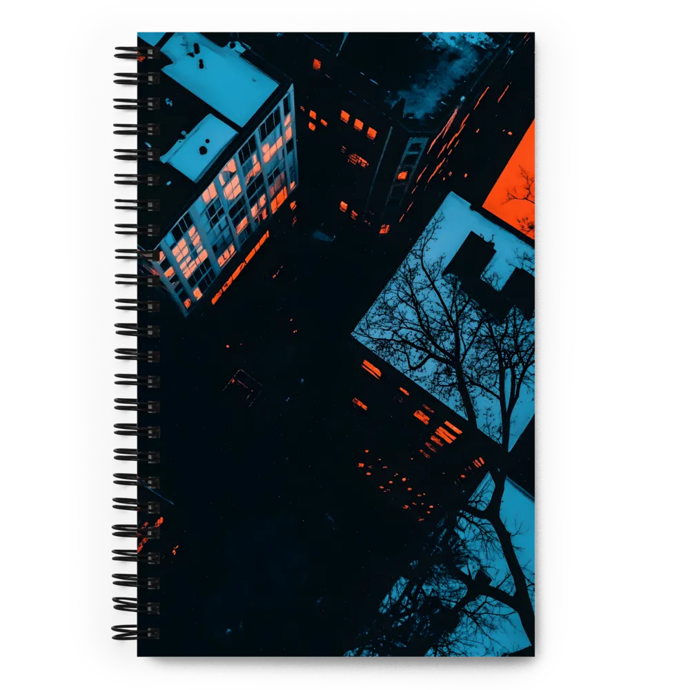 Urban Elegance at Night | Spiral Notebook