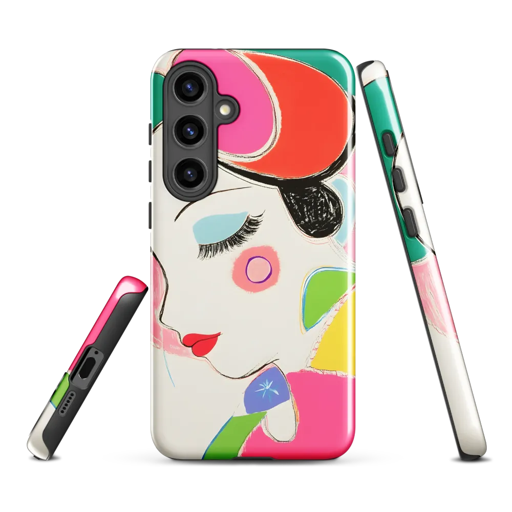 Whimsical Portrait in Colorful Abstraction