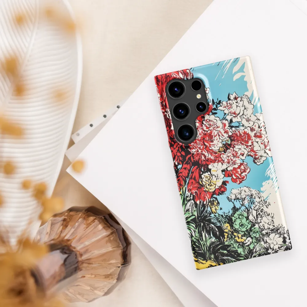 Floral Symphony in Bold Colors | Phone Case |  S24 Ultra | Snap Case | Matte