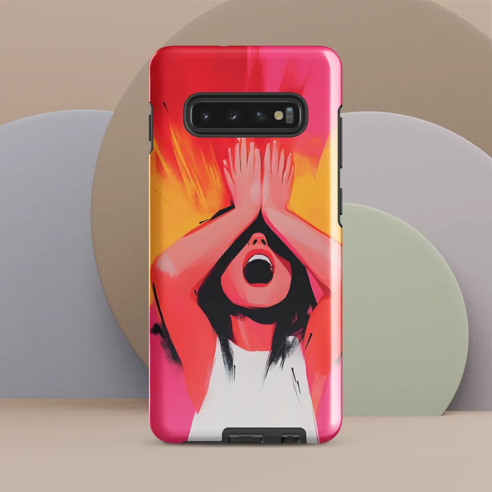 Silent Scream | Phone Case |  S10 Plus | Tough Case | Glossy