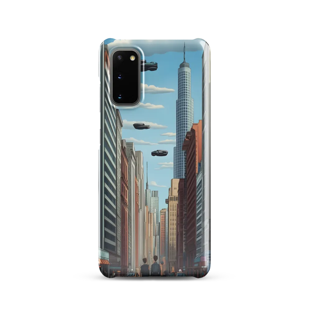 Futuristic Stroll through the Urban Skyline