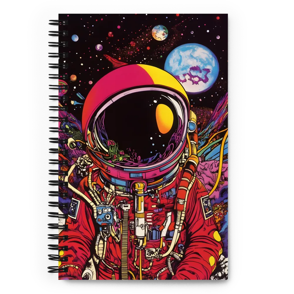 Cosmic Journey: An Astronaut's Exploration | Spiral Notebook