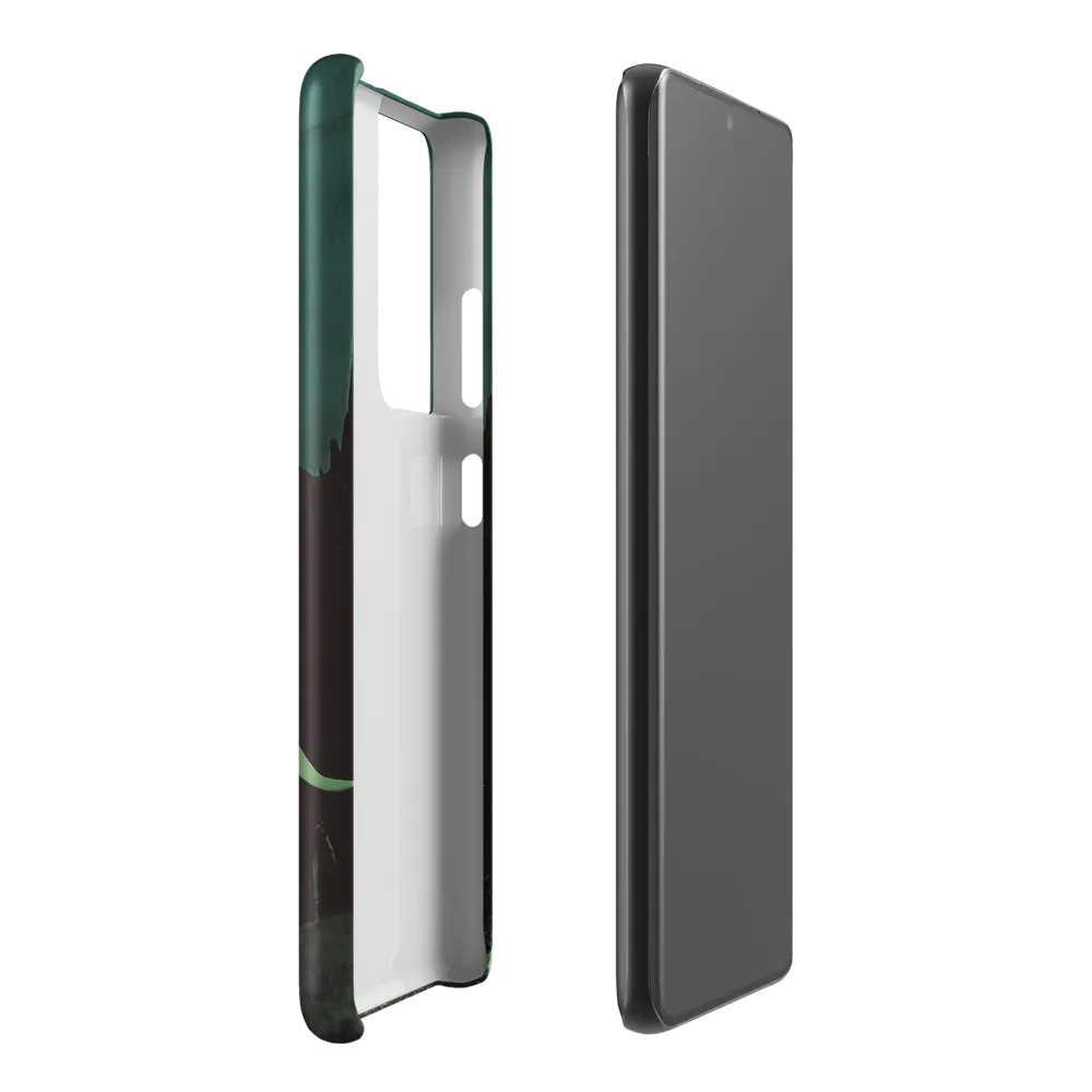 Ethereal Presence: Elephant Under a Full Moon | Phone Case |  S21 Ultra | Snap Case | Matte