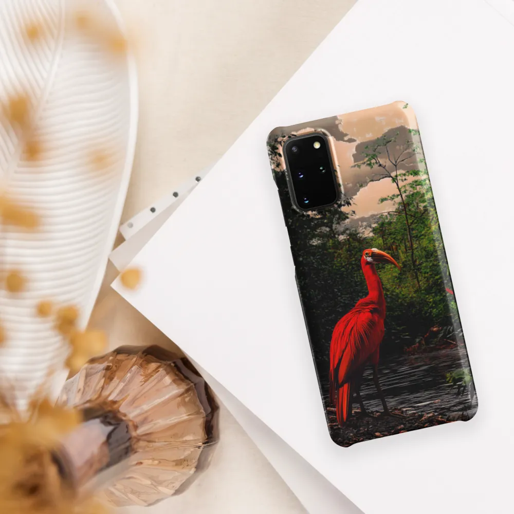 Enigmatic Elegance: The Scarlet Observer