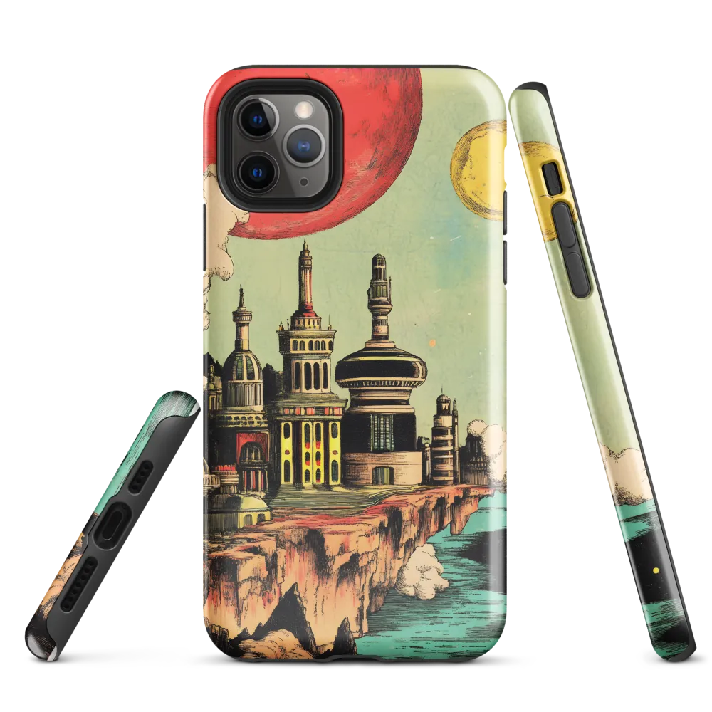 Edge of Fantasy: A Surreal Cityscape | Phone Case |  11 Pro Max | Tough Case | Glossy