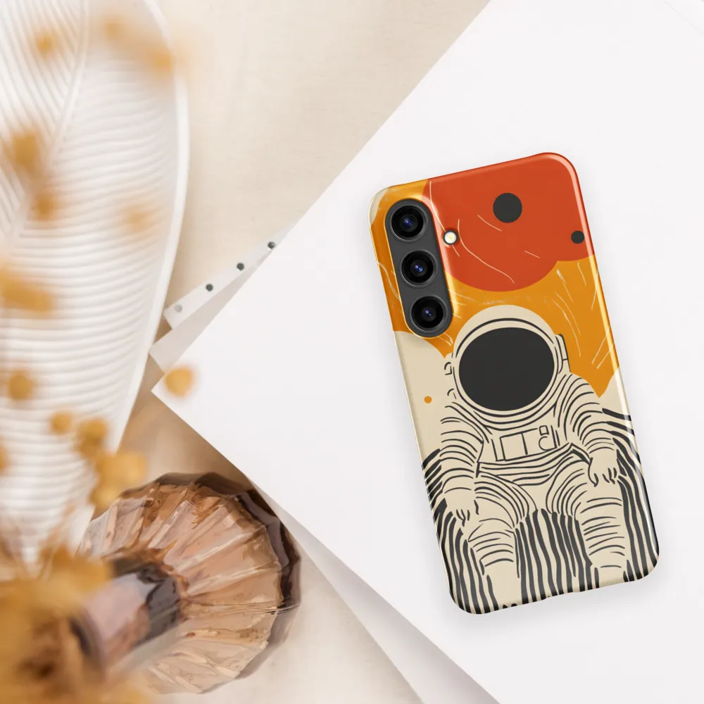 Astronaut in Cosmic Thoughts | Phone Case |  S24 Plus | Snap Case | Glossy