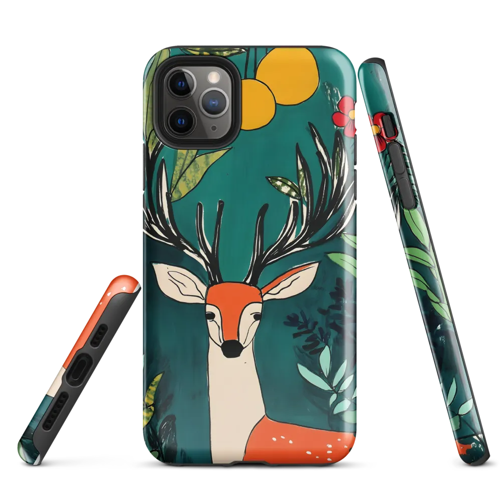 Nature's Embrace: The Majestic Deer | Phone Case |  11 Pro Max | Tough Case | Glossy