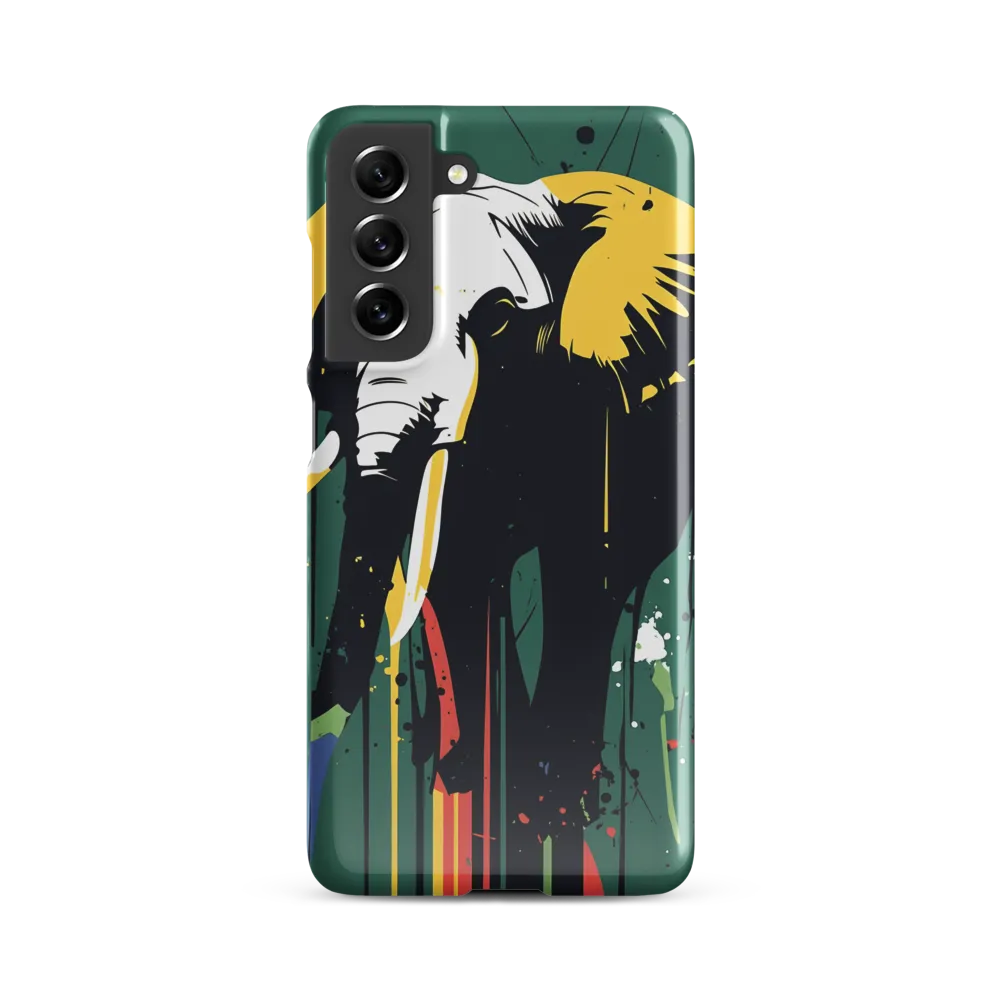 Majestic Minimalism: The Colorful Elephant