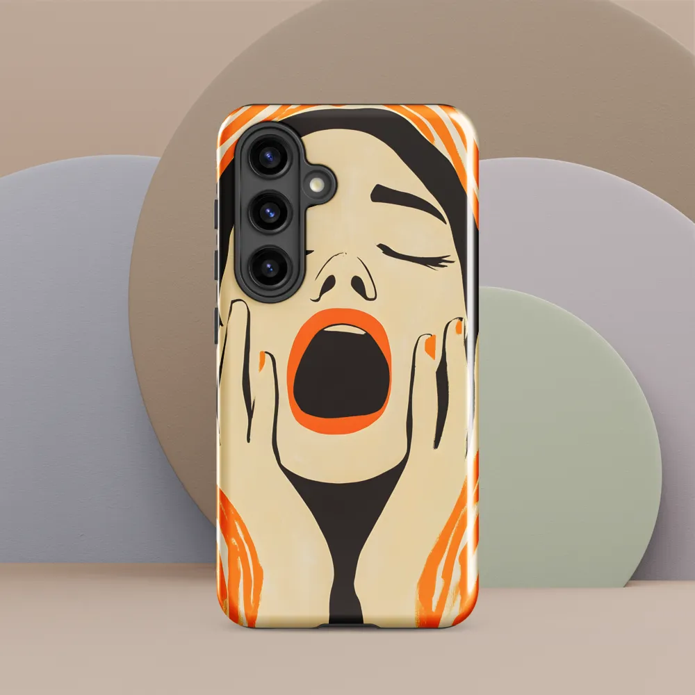 Echoes of Despair | Phone Case |  S24 | Tough Case | Glossy